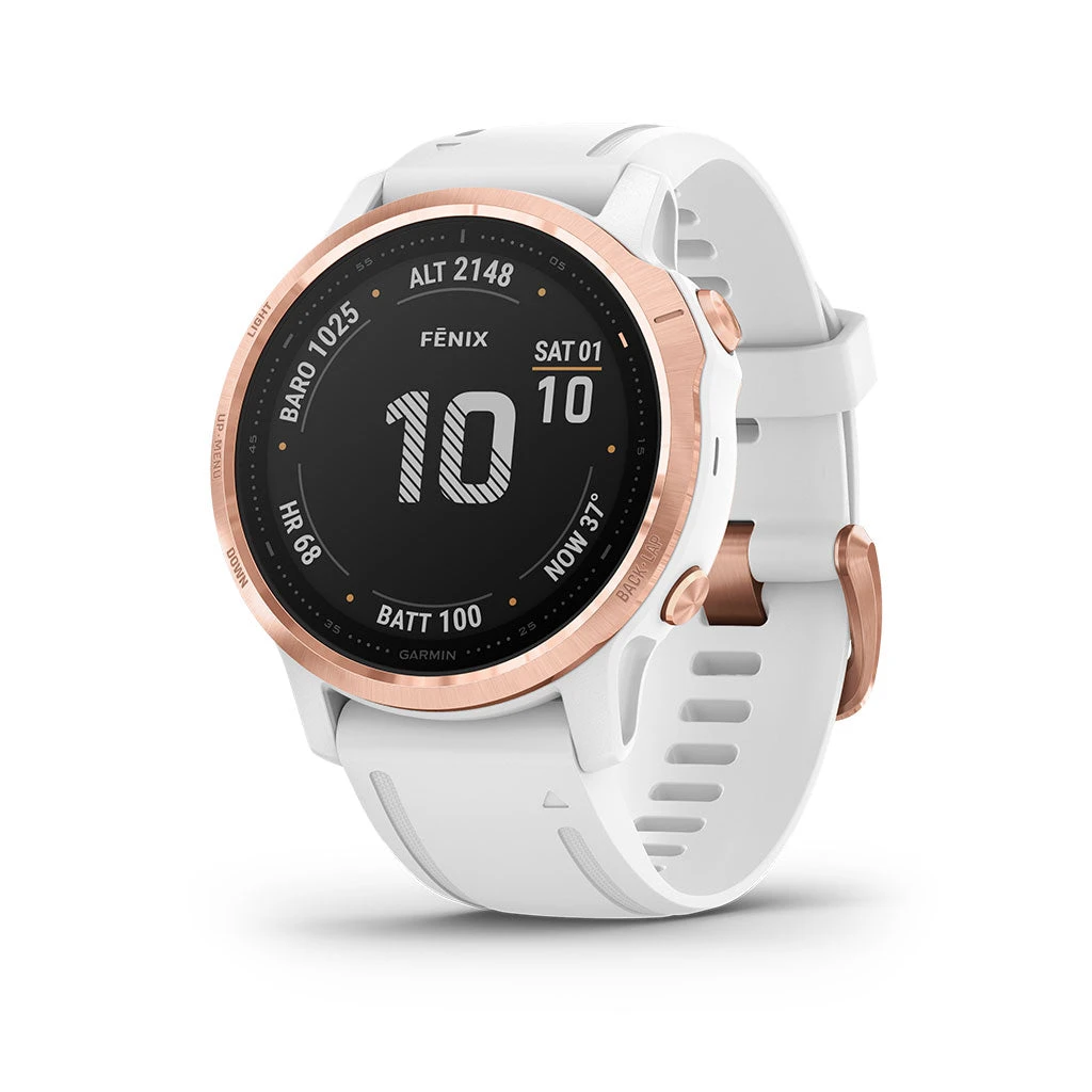 Garmin Fenix 6S Pro GPS Smartwatch | Rose Gold/White 1 Garmin Fenix 6S Pro GPS Smartwatch | Rose Gold/White