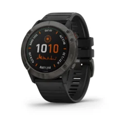 Garmin Fenix 6X Pro Solar Watch | Titanium Carbon Gray DLC/Black