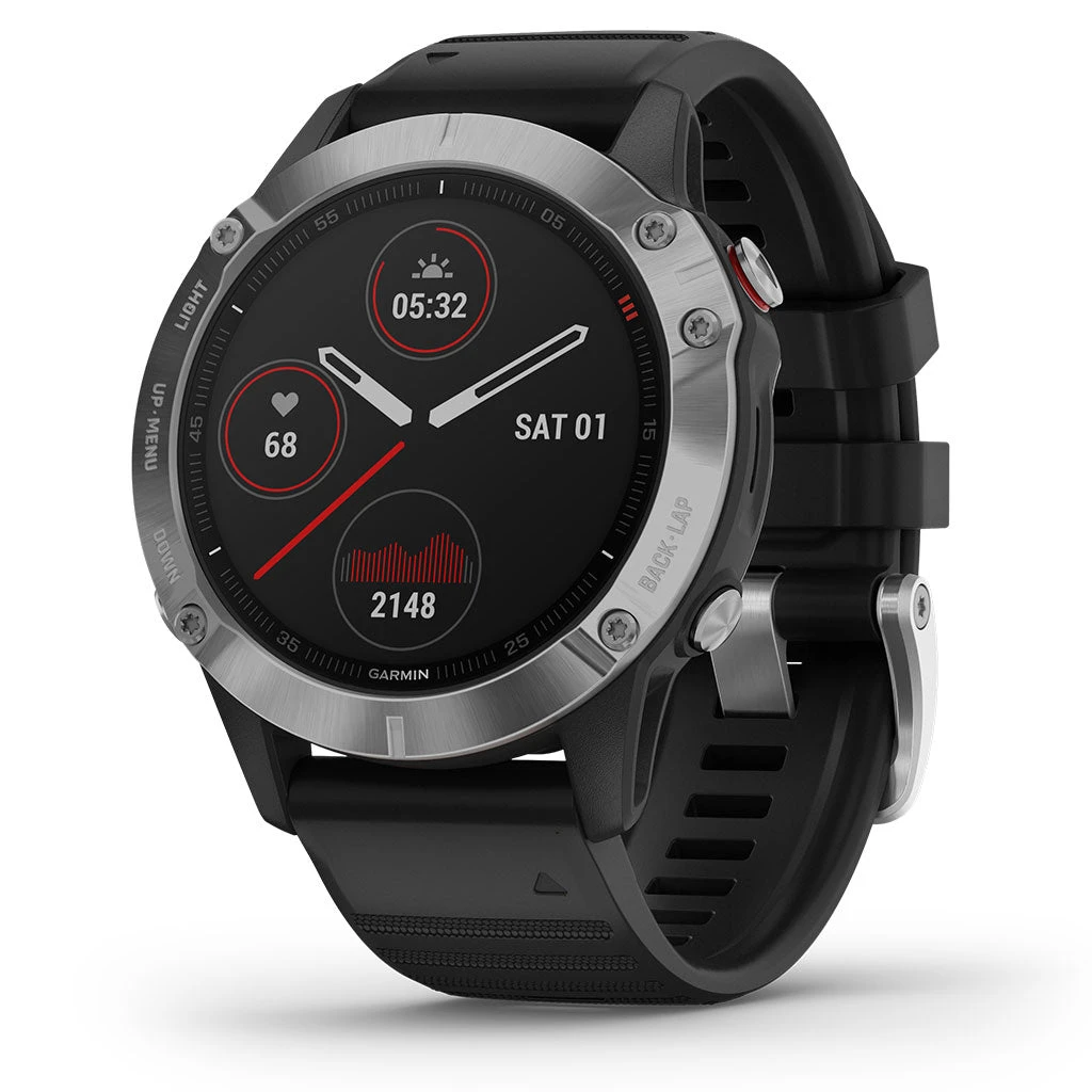 Garmin Fenix 6 GPS Sport Activty Tracking Watch | Silver/Black 1 Garmin Fenix 6 GPS Sport Activty Tracking Watch | Silver/Black
