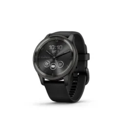 Garmin - VĂvomove Trend Hybrid Smartwatch 40 Mm Fiber-Reinforced Polymer - Slate Stainless Steel