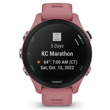 Garmin Forerunner 255S Multisport GPS Smartwatch, Light Pink 6 Garmin Forerunner 255S Multisport GPS Smartwatch, Light Pink - Image 6