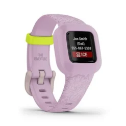 Garmin - Vivofit Jr. 3 Kids Fitness Activity Tracker - Lilac Floral -Garmin Shop 5827ef4d 9efb 5c20 abfa a98d3d417f9e