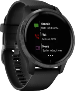 Garmin VENU GPS SMARTWATCH 30MM FIBER-REINFORCED POLYMER - BLACK WITH SILICONE BAND -Garmin Shop 6376438 rd