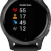 Garmin VENU GPS SMARTWATCH 30MM FIBER-REINFORCED POLYMER - BLACK WITH SILICONE BAND