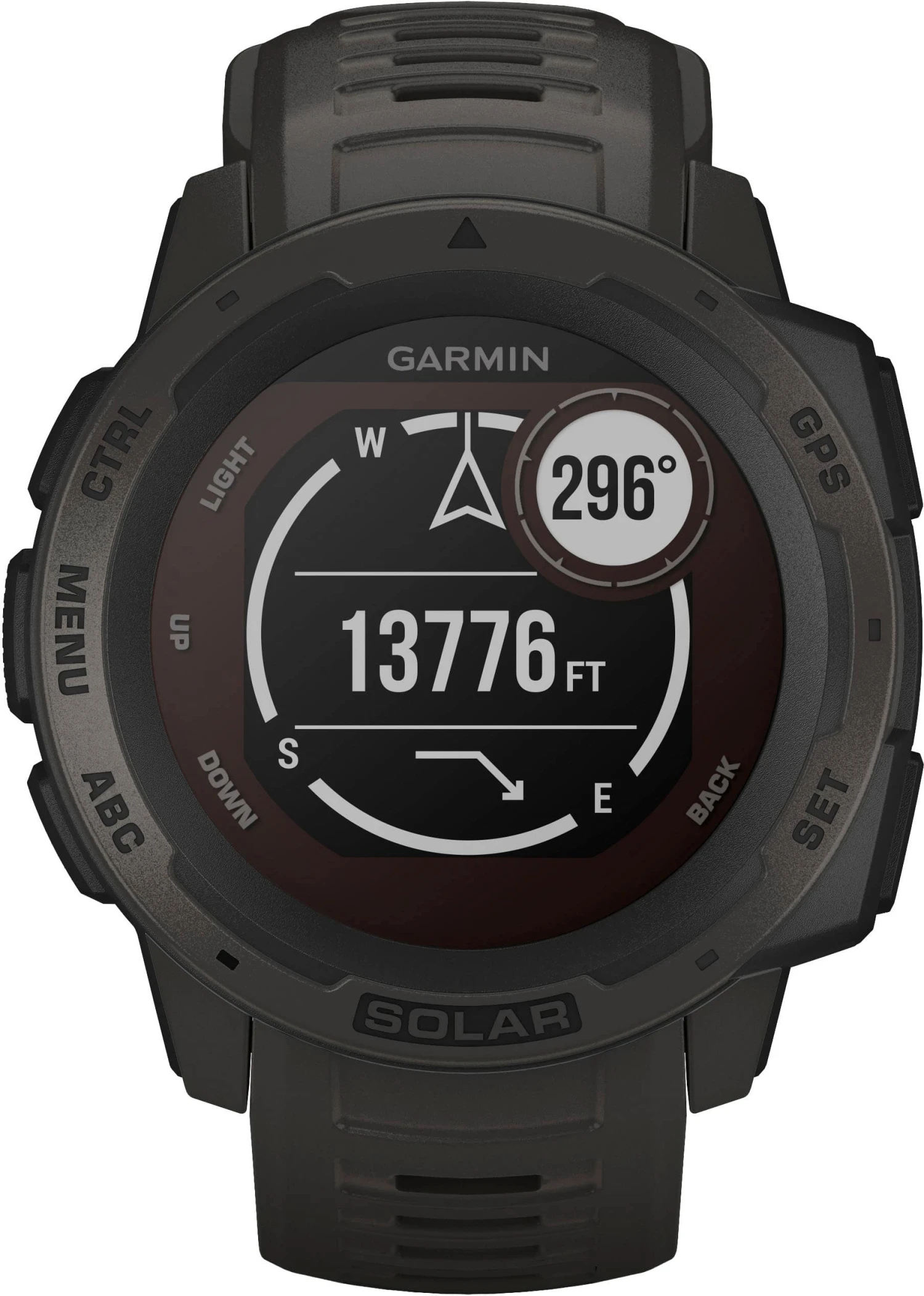 Garmin INSTINCT SOLAR SMARTWATCH 45MM FIBER-REINFORCED POLYMER - GRAPHITE 4 Garmin INSTINCT SOLAR SMARTWATCH 45MM FIBER-REINFORCED POLYMER - GRAPHITE - Image 4