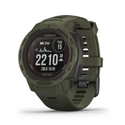 Garmin INSTINCT SOLAR TACTICAL GPS SMARTWATCH 45MM FIBER-REINFORCED POLYMER - MOSS -Garmin Shop 6413566ld