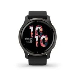 Garmin VENU 2 GPS SMARTWATCH 45 MM FIBER-REINFORCED POLYMER - SILVER BEZEL WITH GRANITE BLUE CASE