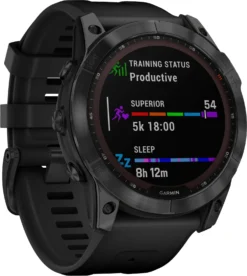 Garmin FĒNIX 7X SAPPHIRE SOLAR GPS SMARTWATCH 51 MM FIBER-REINFORCED POLYMER - BLACK DLC TITANIUM -Garmin Shop 6494386 rd