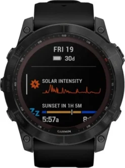 Garmin FĒNIX 7X SAPPHIRE SOLAR GPS SMARTWATCH 51 MM FIBER-REINFORCED POLYMER - BLACK DLC TITANIUM