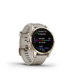 Garmin FĒNIX 7S SAPPHIRE SOLAR GPS SMARTWATCH 42 MM FIBER-REINFORCED POLYMER - CREAM GOLD -Garmin Shop 6494397 rd