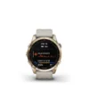 Garmin FĒNIX 7S SAPPHIRE SOLAR GPS SMARTWATCH 42 MM FIBER-REINFORCED POLYMER - CREAM GOLD