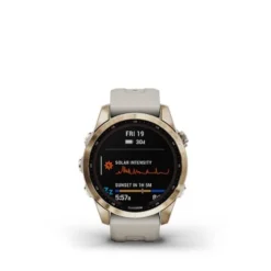 Garmin FĒNIX 7S SAPPHIRE SOLAR GPS SMARTWATCH 42 MM FIBER-REINFORCED POLYMER - CREAM GOLD