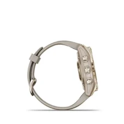 Garmin FĒNIX 7S SAPPHIRE SOLAR GPS SMARTWATCH 42 MM FIBER-REINFORCED POLYMER - CREAM GOLD -Garmin Shop 6494397cv1d