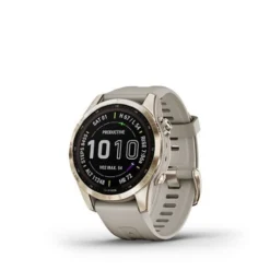 Garmin FĒNIX 7S SAPPHIRE SOLAR GPS SMARTWATCH 42 MM FIBER-REINFORCED POLYMER - CREAM GOLD -Garmin Shop 6494397ld