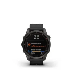 Garmin FĒNIX 7S SAPPHIRE SOLAR GPS SMARTWATCH 42 MM FIBER-REINFORCED POLYMER - CARBON GRAY DLC TITANIUM