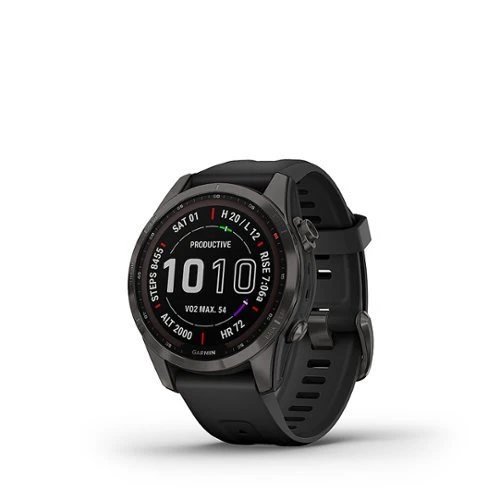 Garmin FĒNIX 7S SAPPHIRE SOLAR GPS SMARTWATCH 42 MM FIBER-REINFORCED POLYMER - CARBON GRAY DLC TITANIUM 4 Garmin FĒNIX 7S SAPPHIRE SOLAR GPS SMARTWATCH 42 MM FIBER-REINFORCED POLYMER - CARBON GRAY DLC TITANIUM - Image 4