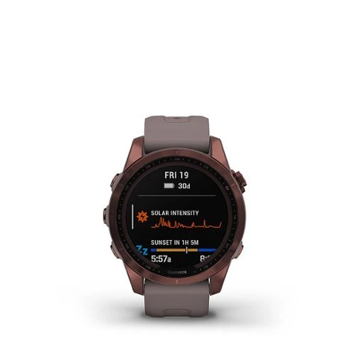 Garmin FĒNIX 7S SAPPHIRE SOLAR GPS SMARTWATCH 42 MM FIBER-REINFORCED POLYMER - DARK BRONZE TITANIUM 1 Garmin FĒNIX 7S SAPPHIRE SOLAR GPS SMARTWATCH 42 MM FIBER-REINFORCED POLYMER - DARK BRONZE TITANIUM