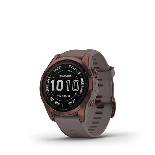 Garmin FĒNIX 7S SAPPHIRE SOLAR GPS SMARTWATCH 42 MM FIBER-REINFORCED POLYMER - DARK BRONZE TITANIUM 4 Garmin FĒNIX 7S SAPPHIRE SOLAR GPS SMARTWATCH 42 MM FIBER-REINFORCED POLYMER - DARK BRONZE TITANIUM - Image 4