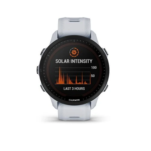 Garmin FORERUNNER 955 SOLAR GPS SMARTWATCH 47 MM FIBER-REINFORCED POLYMER - WHITESTONE 1 Garmin FORERUNNER 955 SOLAR GPS SMARTWATCH 47 MM FIBER-REINFORCED POLYMER - WHITESTONE