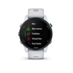 Garmin FORERUNNER 255 MUSIC GPS SMARTWATCH 46 MM FIBER-REINFORCED POLYMER - WHITESTONE