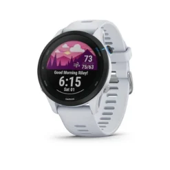 Garmin FORERUNNER 255 MUSIC GPS SMARTWATCH 46 MM FIBER-REINFORCED POLYMER - WHITESTONE -Garmin Shop 6513346ld
