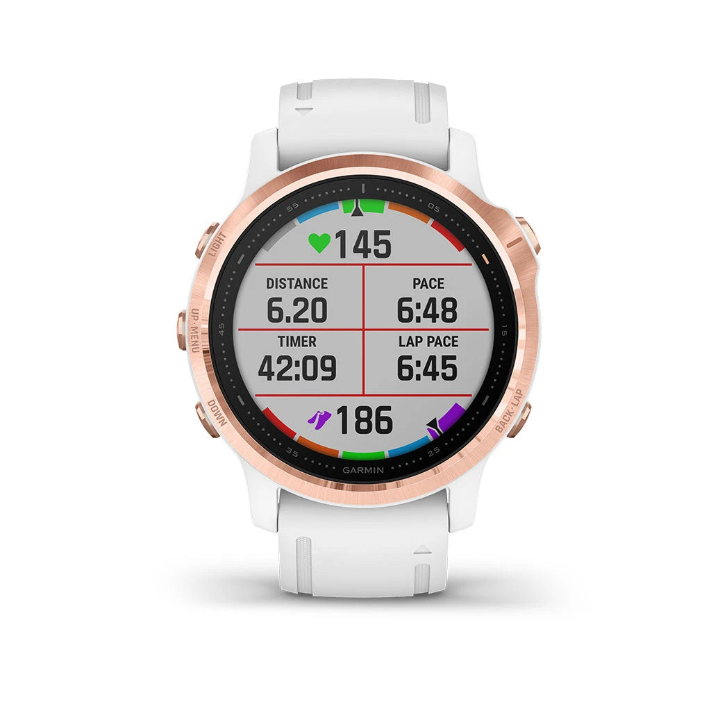 Garmin Fenix 6S Pro GPS Smartwatch | Rose Gold/White 6 Garmin Fenix 6S Pro GPS Smartwatch | Rose Gold/White - Image 6