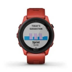 Garmin - Forerunner 745 GPS Smartwatch 30mm Fiber-Reinforced Polymer - Magma Red
