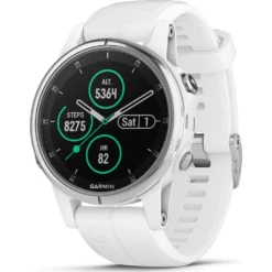 Garmin Fenix 5S Plus Sapphire Multisport GPS Watch | Carrara White