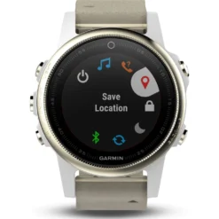 Garmin Fenix 5S Sapphire Multisport GPS Watch | Champagne/White/Gray -Garmin Shop R fenix5s Sapphire HR 3000.20 1