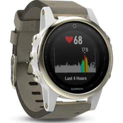 Garmin Fenix 5S Sapphire Multisport GPS Watch | Champagne/White/Gray -Garmin Shop R fenix5s Sapphire HR 3004.52 1