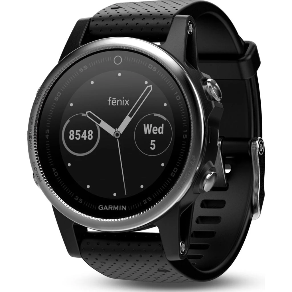 Garmin Fenix 5S Multisport GPS Watch | Silver/Black 1 Garmin Fenix 5S Multisport GPS Watch | Silver/Black