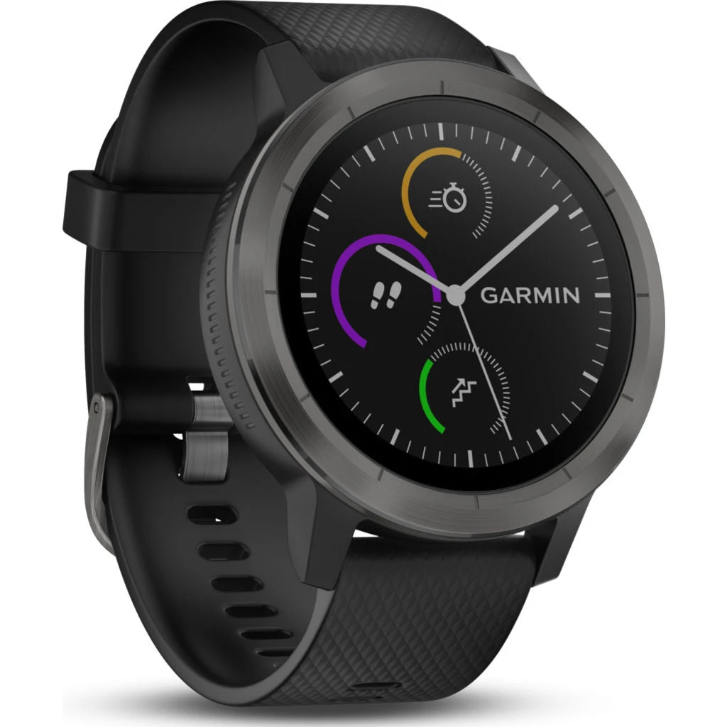 Garmin Vivoactive 3 HR Activity Tracking GPS Smartwatch | Black/Slate 3 Garmin Vivoactive 3 HR Activity Tracking GPS Smartwatch | Black/Slate - Image 3