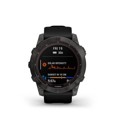 Garmin - Fēnix 7X Sapphire Solar GPS Smartwatch 51 Mm Fiber-reinforced Polymer - Carbon Gray DLC Titanium 1 Garmin - Fēnix 7X Sapphire Solar GPS Smartwatch 51 Mm Fiber-reinforced Polymer - Carbon Gray DLC Titanium