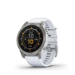 Garmin - Epix Pro (Gen 2) Sapphire Edition 47mm Fiber-reinforced Polymner - Titanium With Whitestone Band