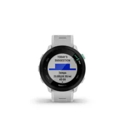 Garmin - Forerunner 55 GPS Smartwatch 42mm Fiber-Reinforced Polymer - Whitestone