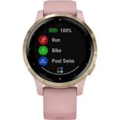 Garmin - Vívoactive 4S GPS Smartwatch 40mm Fiber-Reinforced Polymer - Light Gold