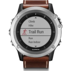 Garmin Fenix 3 Sapphire Multi-Sport GPS Watch | Silver/Leather -Garmin Shop fenix3 HR 60591.12