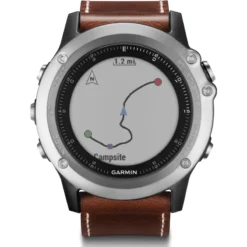 Garmin Fenix 3 Sapphire Multi-Sport GPS Watch | Silver/Leather -Garmin Shop fenix3 HR 60591.13