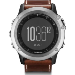 Garmin Fenix 3 Sapphire Multi-Sport GPS Watch | Silver/Leather -Garmin Shop fenix3 HR 60591.16